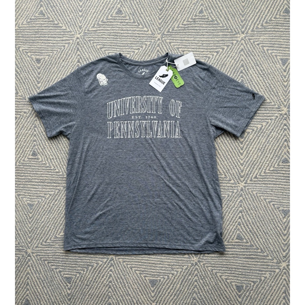 League 91 Repreve University of Pennsylvania T-Shirt - NWT - Gray - XL